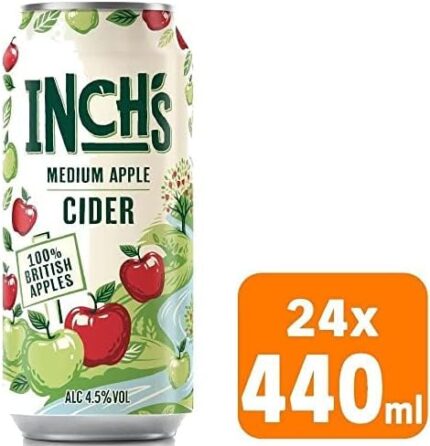 Inch's Apple Cider Can, 24x440ml