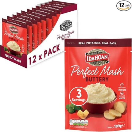 Idahoan Buttery Potato Mash Potatoes (Pack of 12)