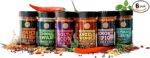 Classic Selection of Premium BBQ Seasonings - Holy Cow, Adam’s Rib, Angel’s Wings, Smoky Pig, Ultimate Rub & Veggie War BBQ Rubs | Pack of 6 | 100% Natural | Great Foodie Gift